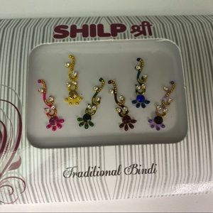 Beautiful Long forehead Bindis in Multi-Colors